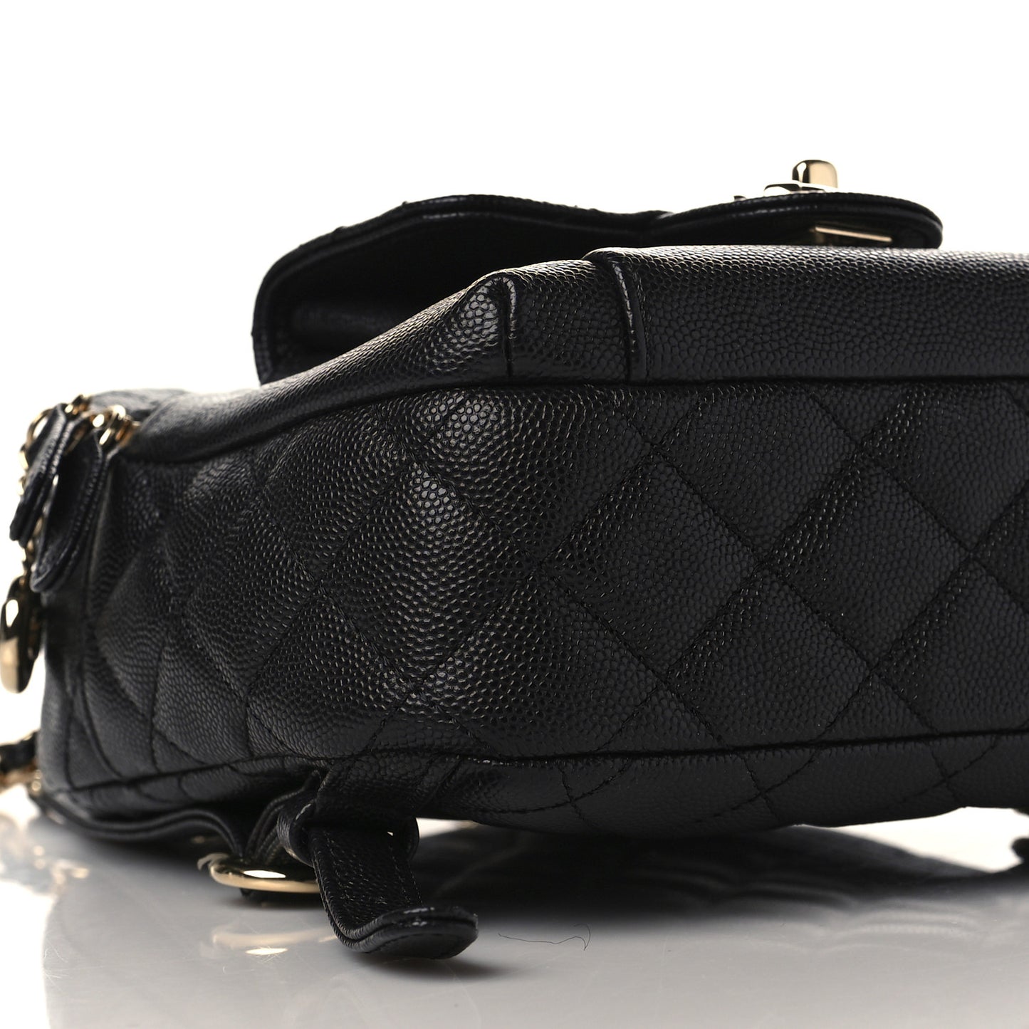 Caviar Quilted Small CC Day Backpack Black