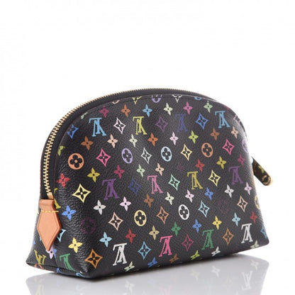 Louis Vuitton Monogram Multicolor Cosmetic Pouch Black Grenade 3 of 6