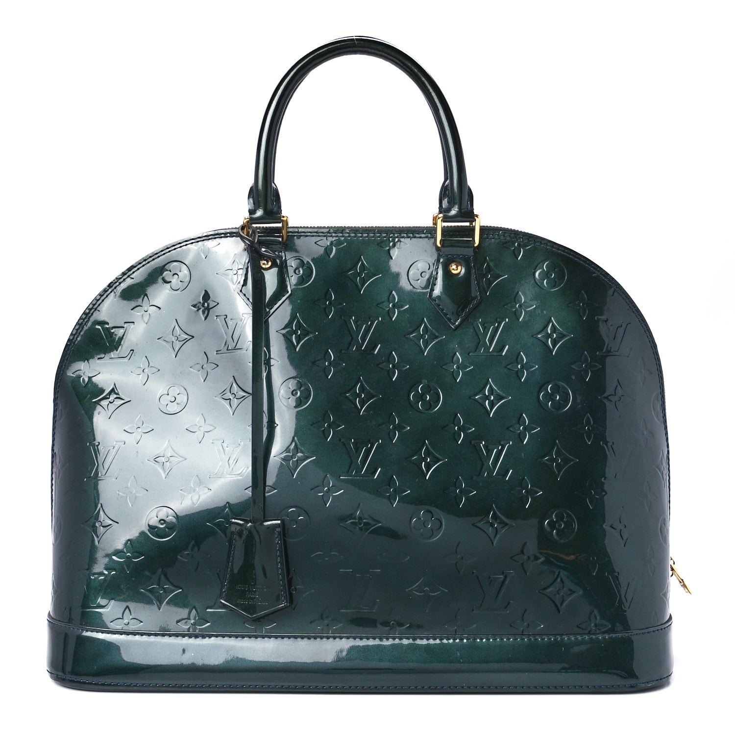 Louis Vuitton Vernis Alma GM Blue Nuit 1 of 12