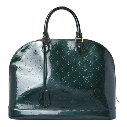 Louis Vuitton Vernis Alma GM Blue Nuit 1 of 12