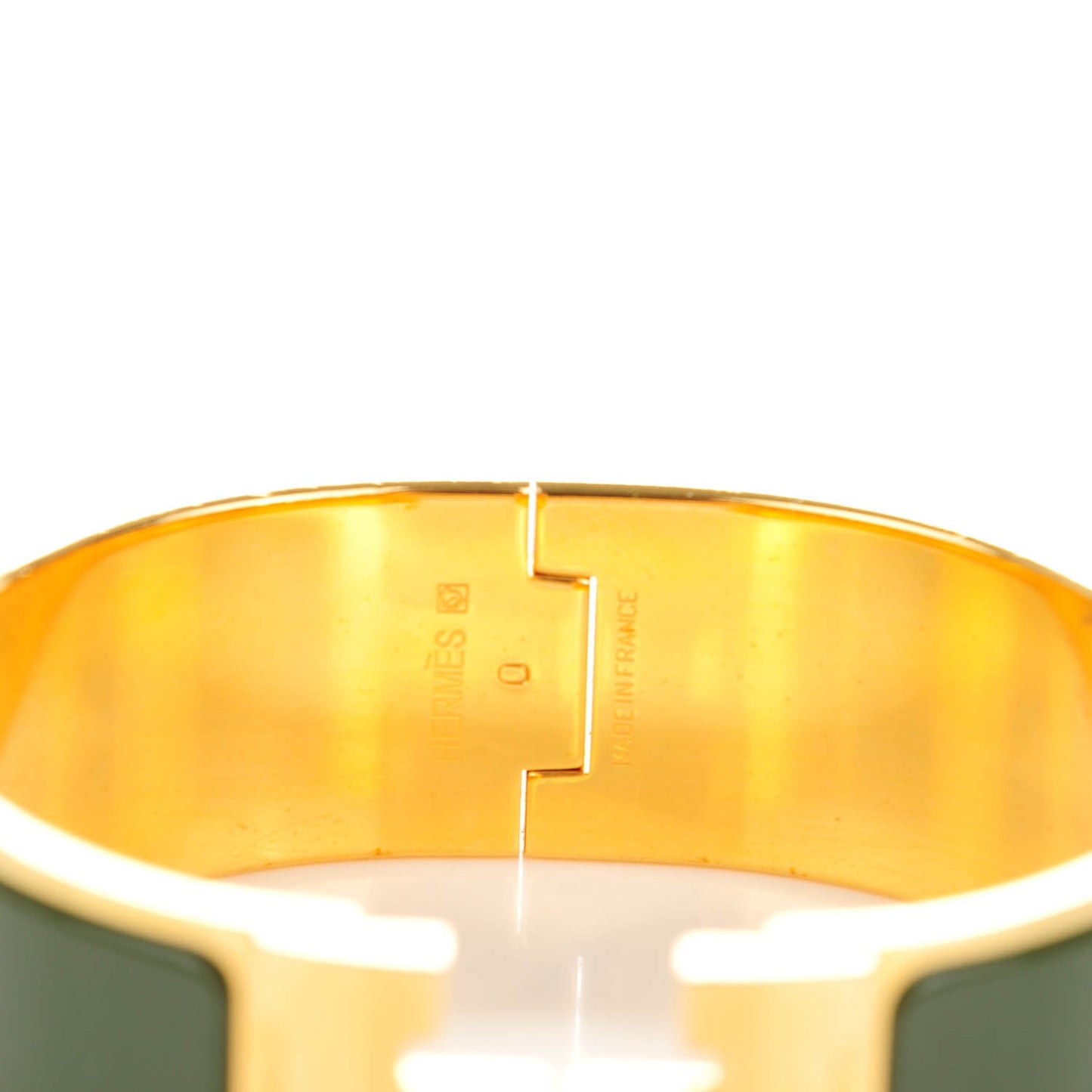 Enamel Wide Clic Clac H Bracelet PM Loden