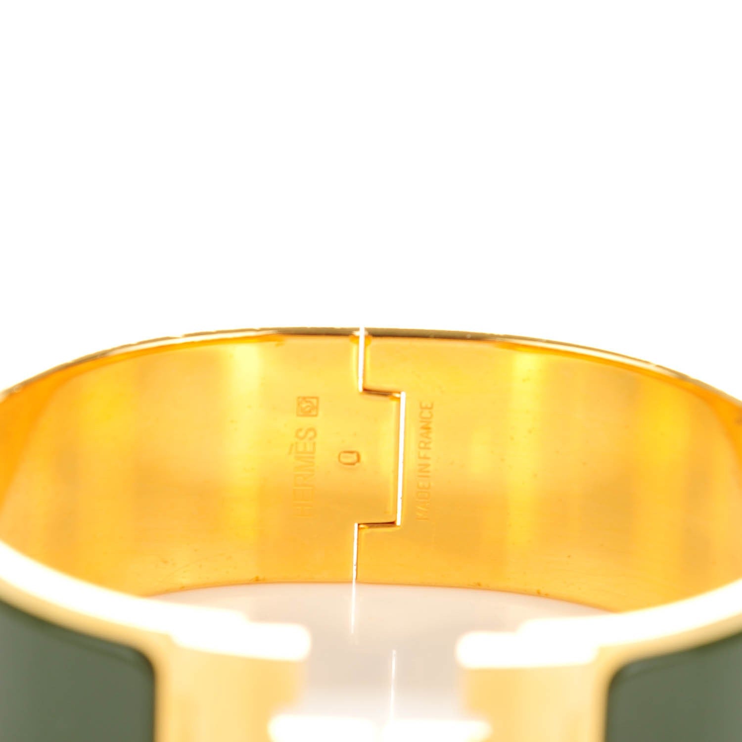 Hermes Enamel Wide Clic Clac H Bracelet PM Loden 3 of 5