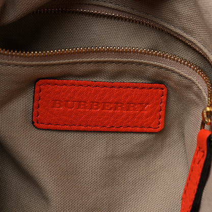 Burberry House Check Drawstring Hobo Orange 6 of 17