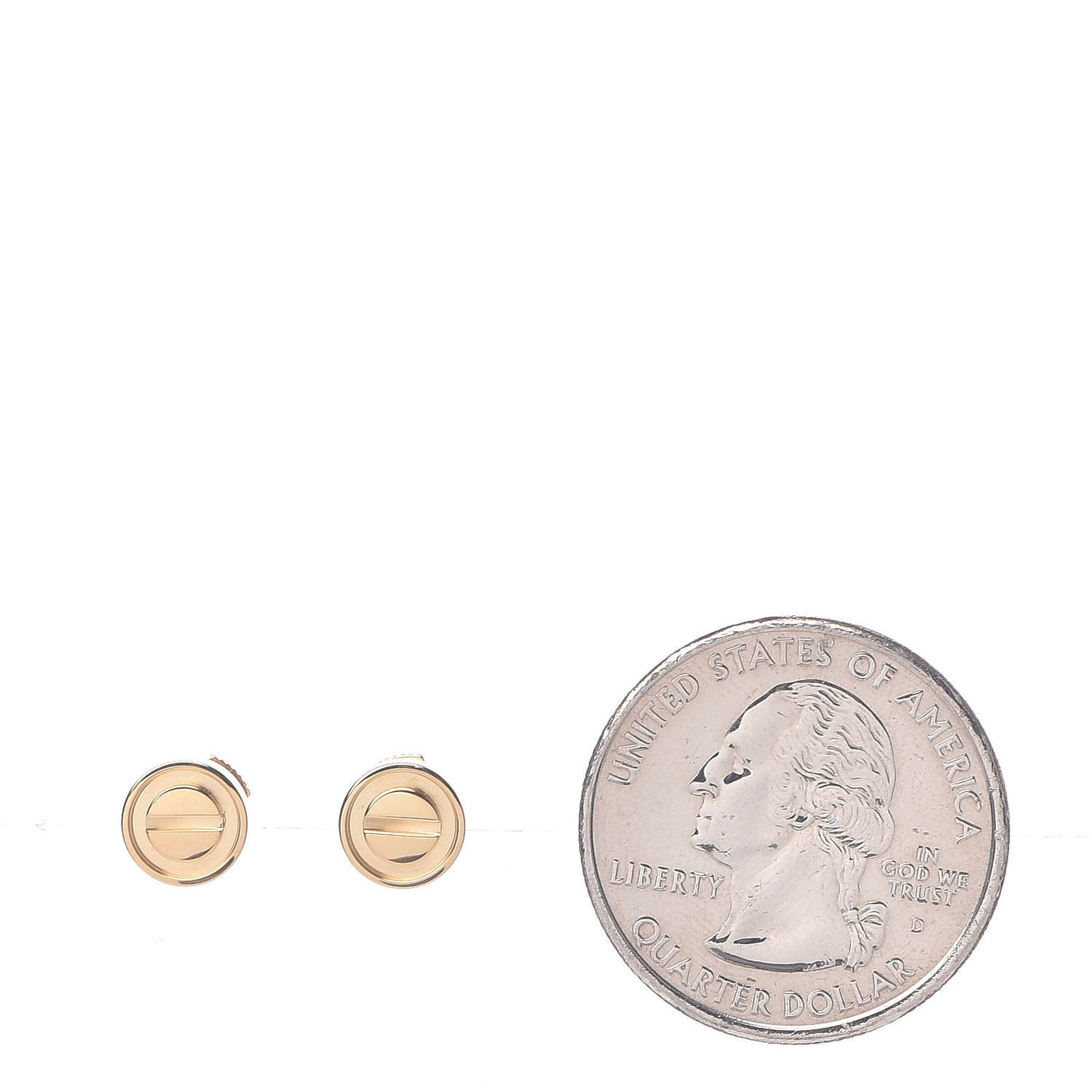 18K Yellow Gold LOVE Earrings