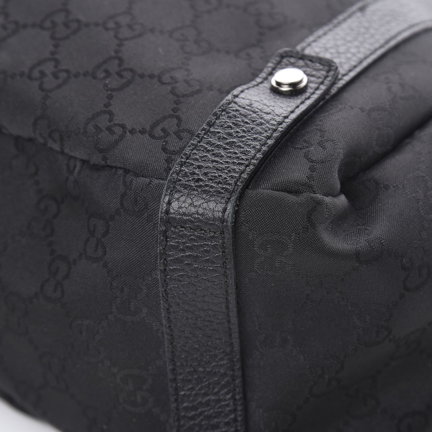 Gucci Nylon Monogram Medium Abbey Shoulder Bag Black 11 of 12