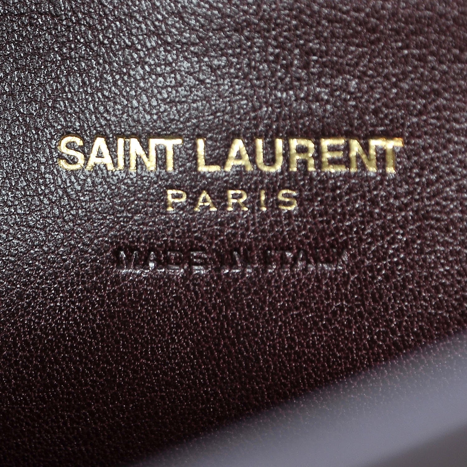 Saint Laurent Calfskin Small Monogram Cabas Bordeaux 6 of 7