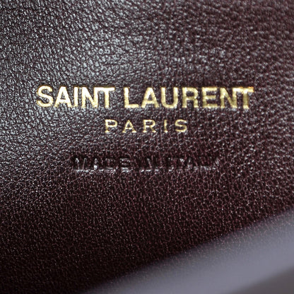 Saint Laurent Calfskin Small Monogram Cabas Bordeaux 6 of 7