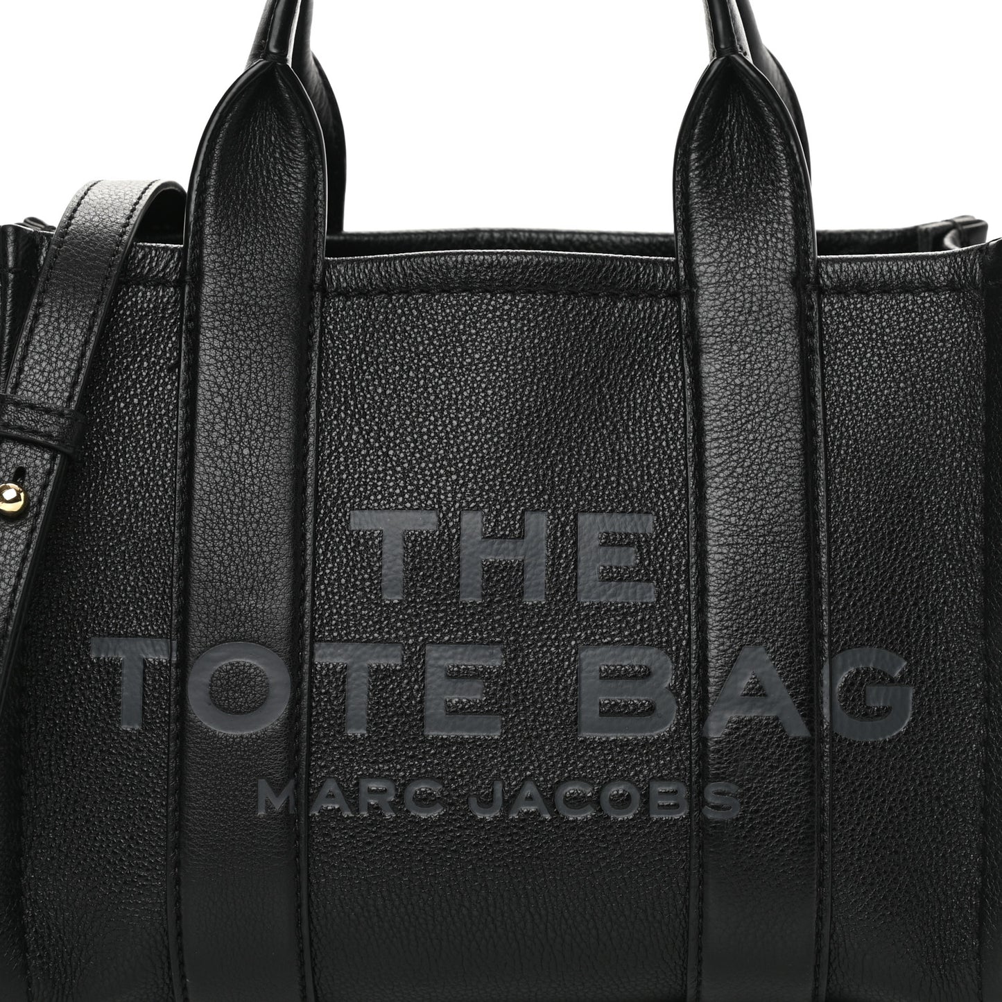 Grained Calfskin Small The Tote Bag Black
