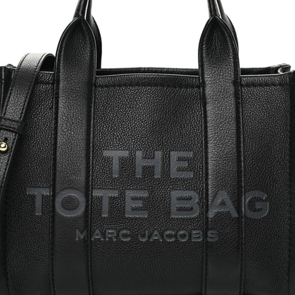 Marc Jacobs Grained Calfskin Small The Tote Bag Black 9 of 12