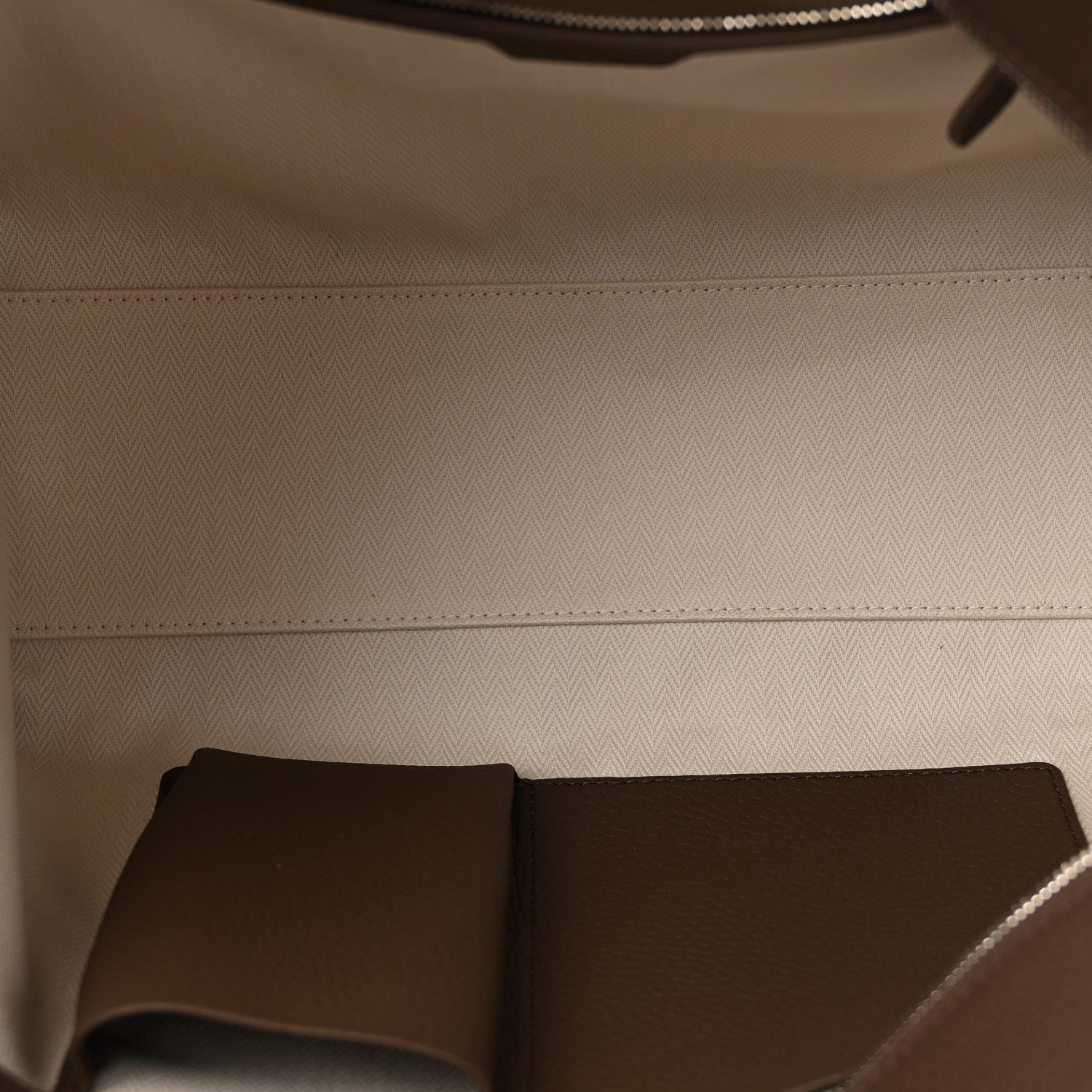 The Row Matte Grained Calfskin Marlo 14 Dark Olive 5 of 9