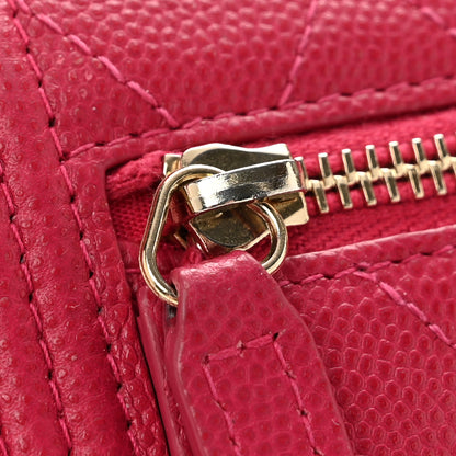 Chanel Caviar Quilted Compact Boy Wallet Pink 11 of 11