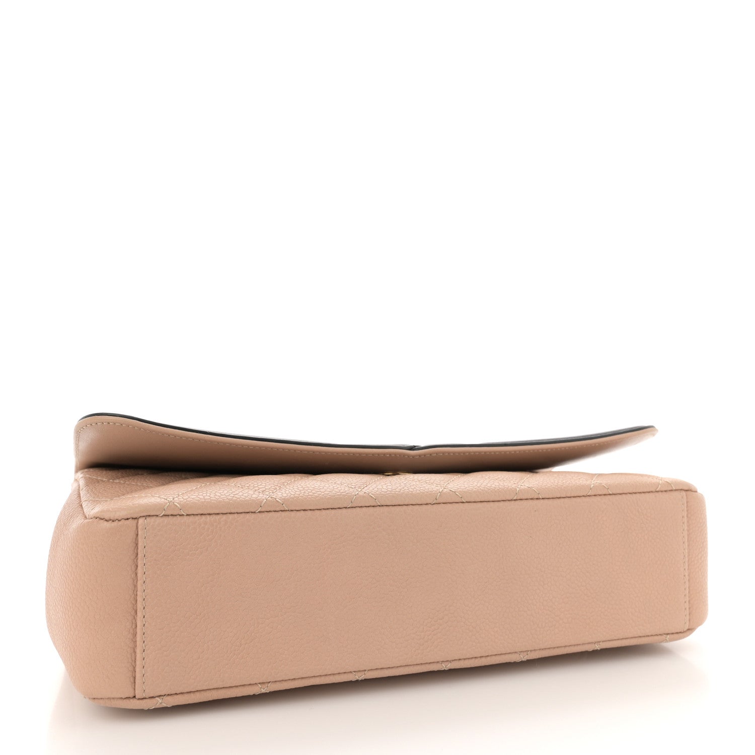 Chanel Caviar Quilted Medium CC Filigree Flap Beige Black 4 of 13