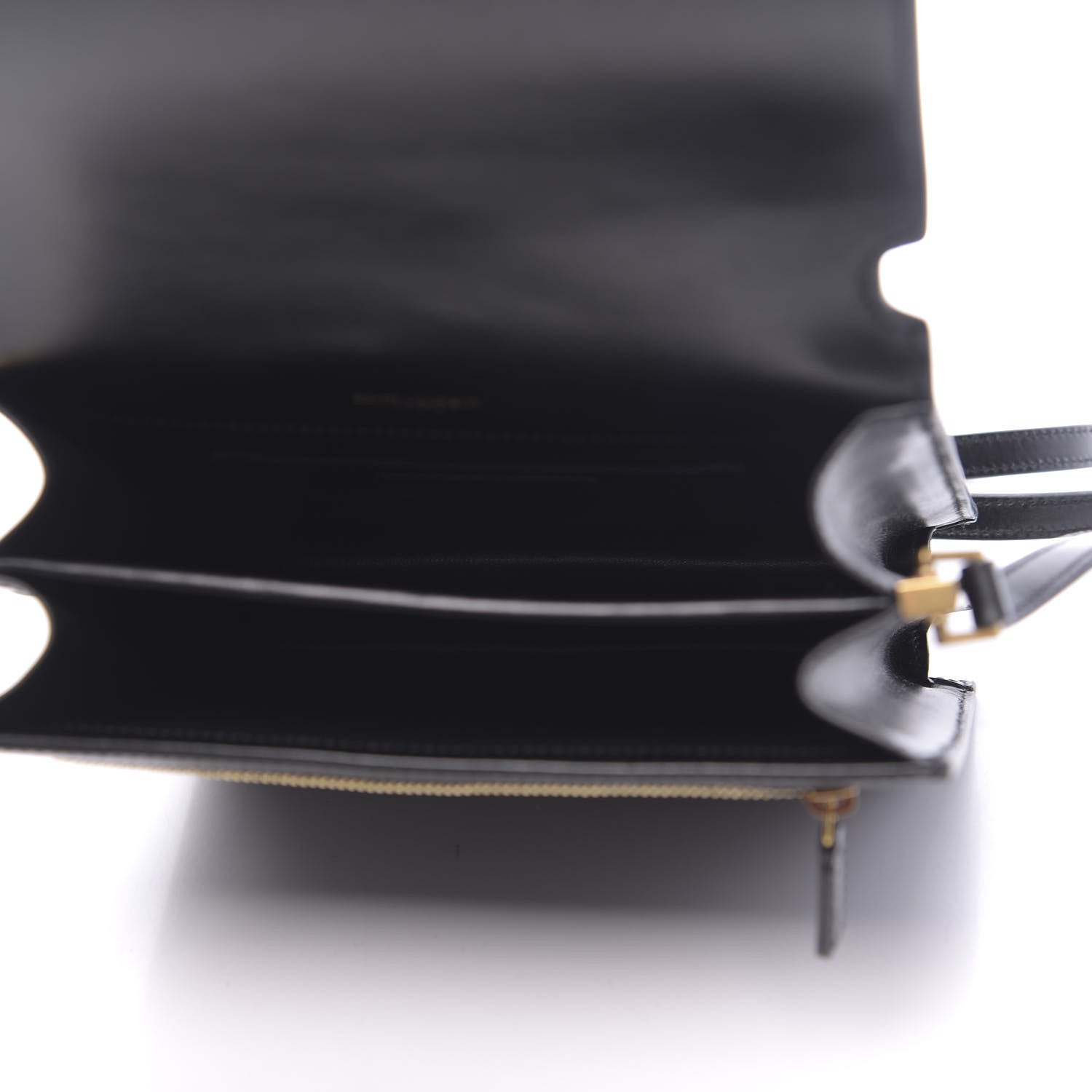 Saint Laurent Calfskin Sao Shoulder Bag Black 5 of 10