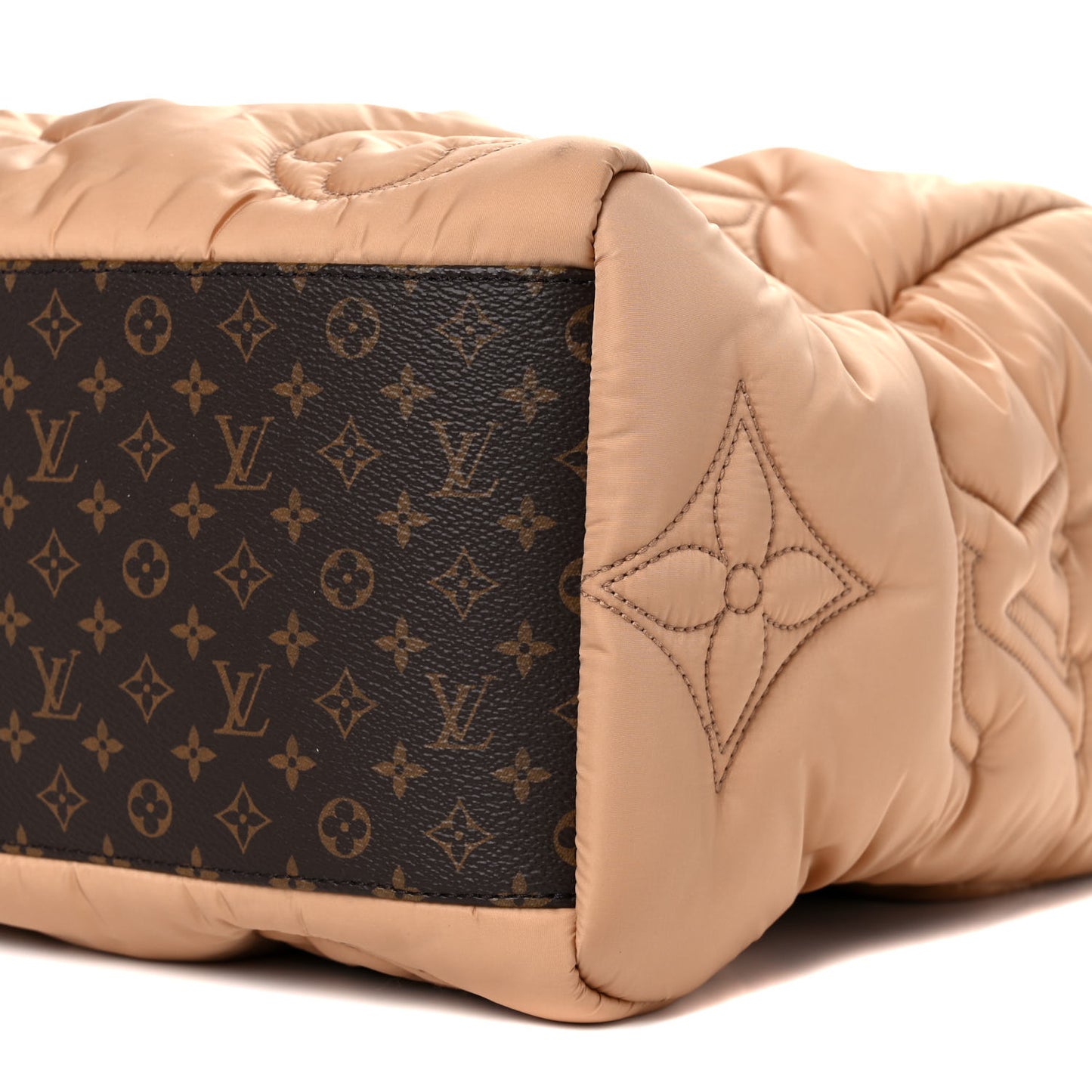 Econyl Monogram Pillow Giant Onthego GM Beige