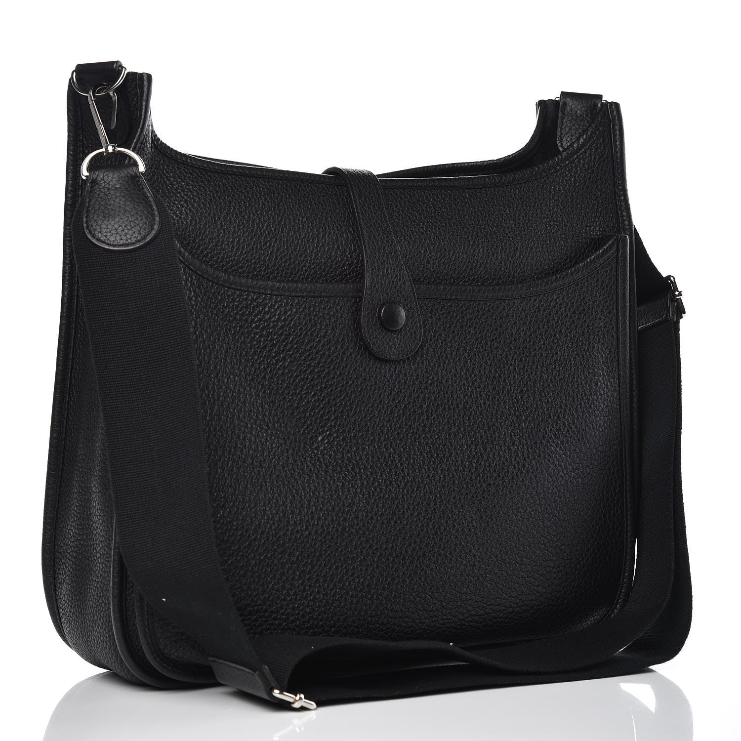 Hermes Taurillon Clemence Evelyne III GM Black 3 of 8