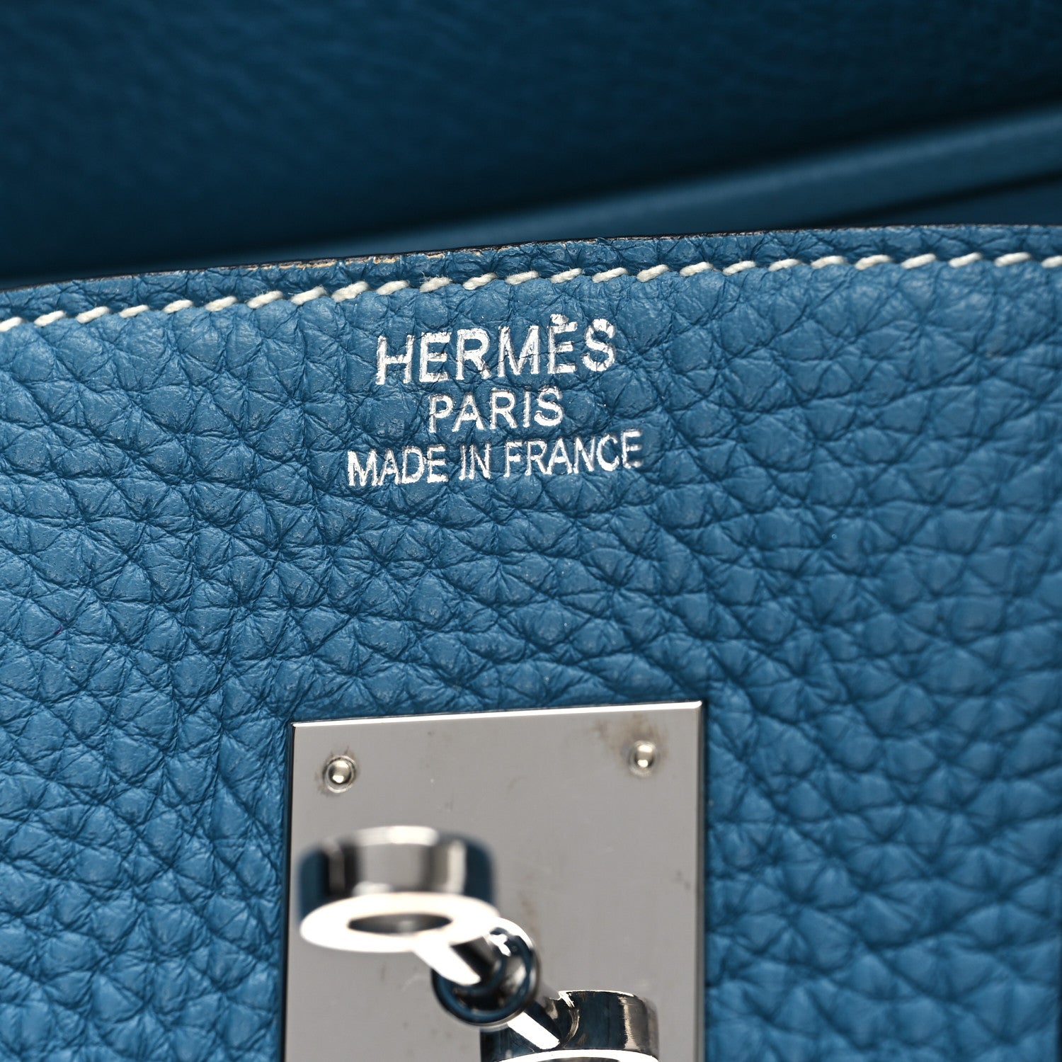 Hermes Taurillon Clemence BIRKIN 35 Blue Jean 6 of 13