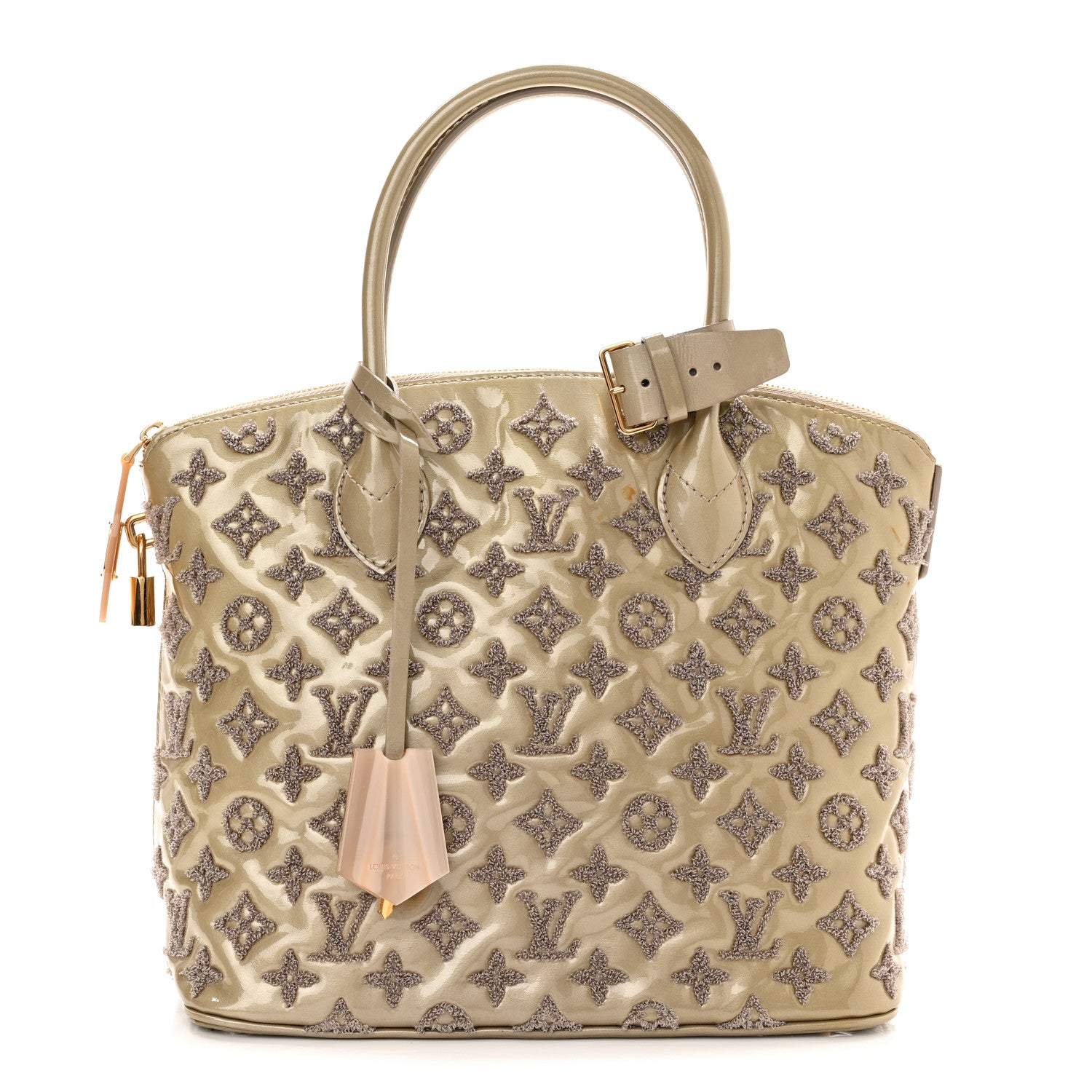 Louis Vuitton Patent Lambskin Fascination Lockit Gris 1 of 12
