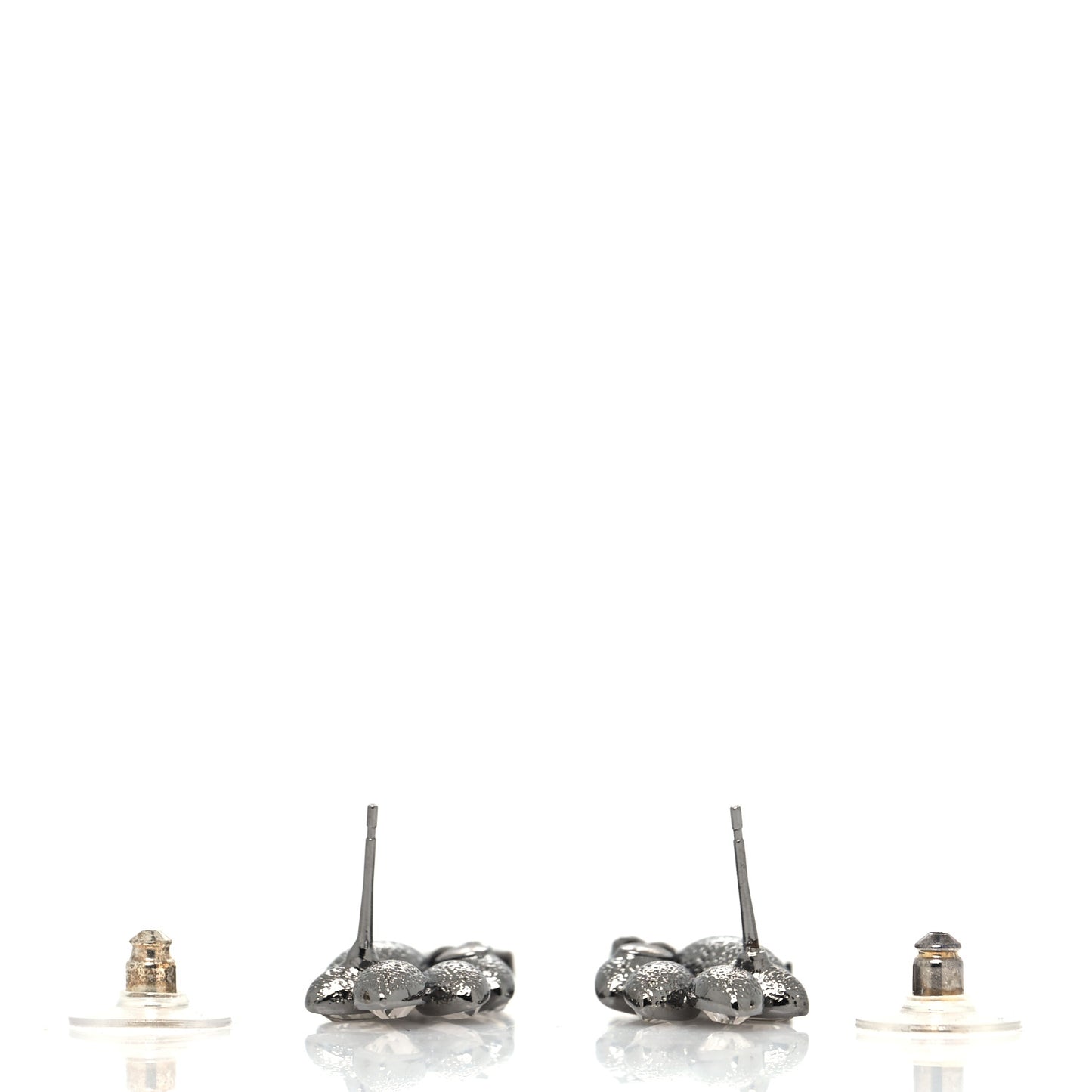 Crystal Sparkling Wheat CC Drop Earrings Silver