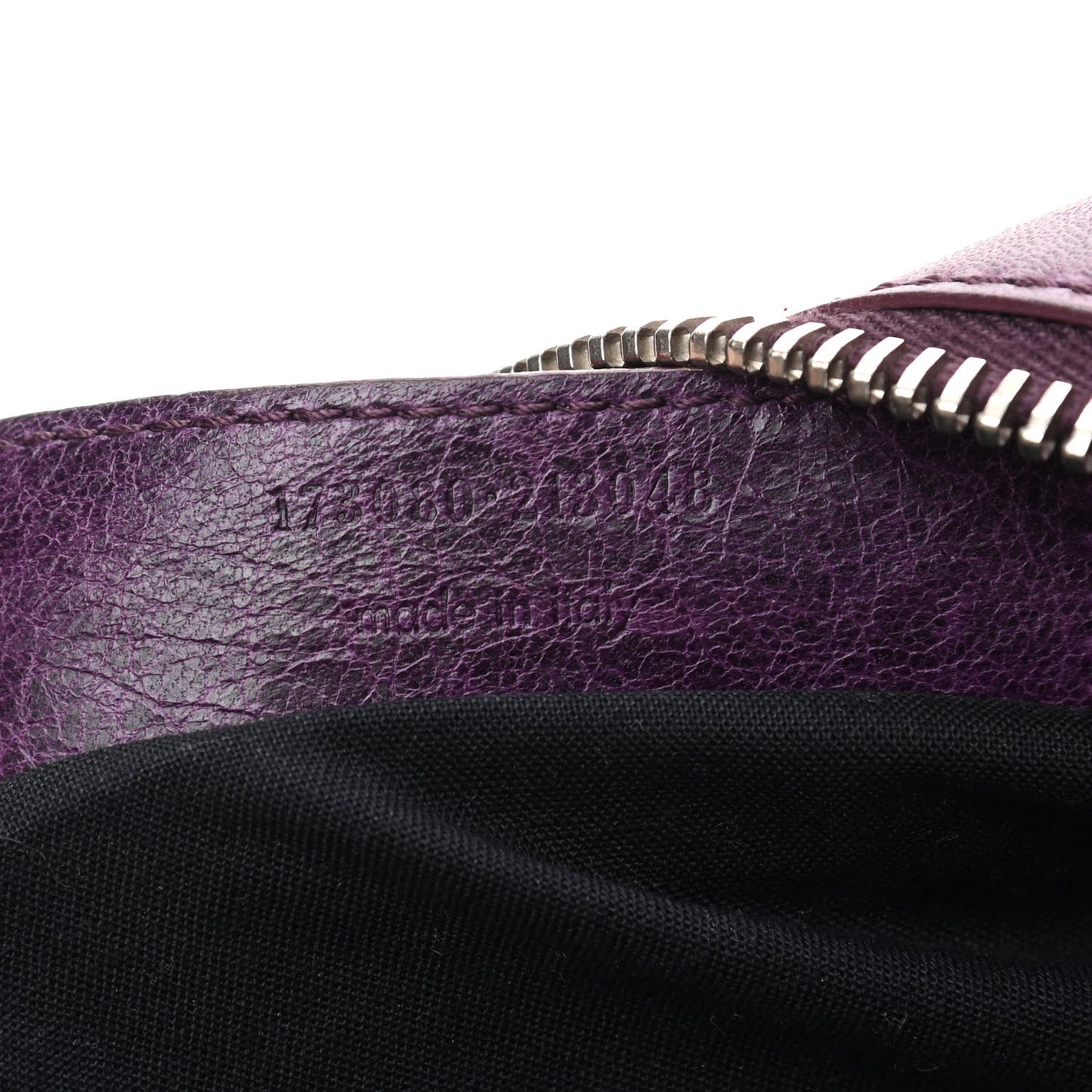 Agneau Giant 21 Silver Hardware Work Raisin