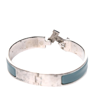 Hermes Enamel Narrow Clic Clac H Bracelet PM Bleu Indien 7 of 7