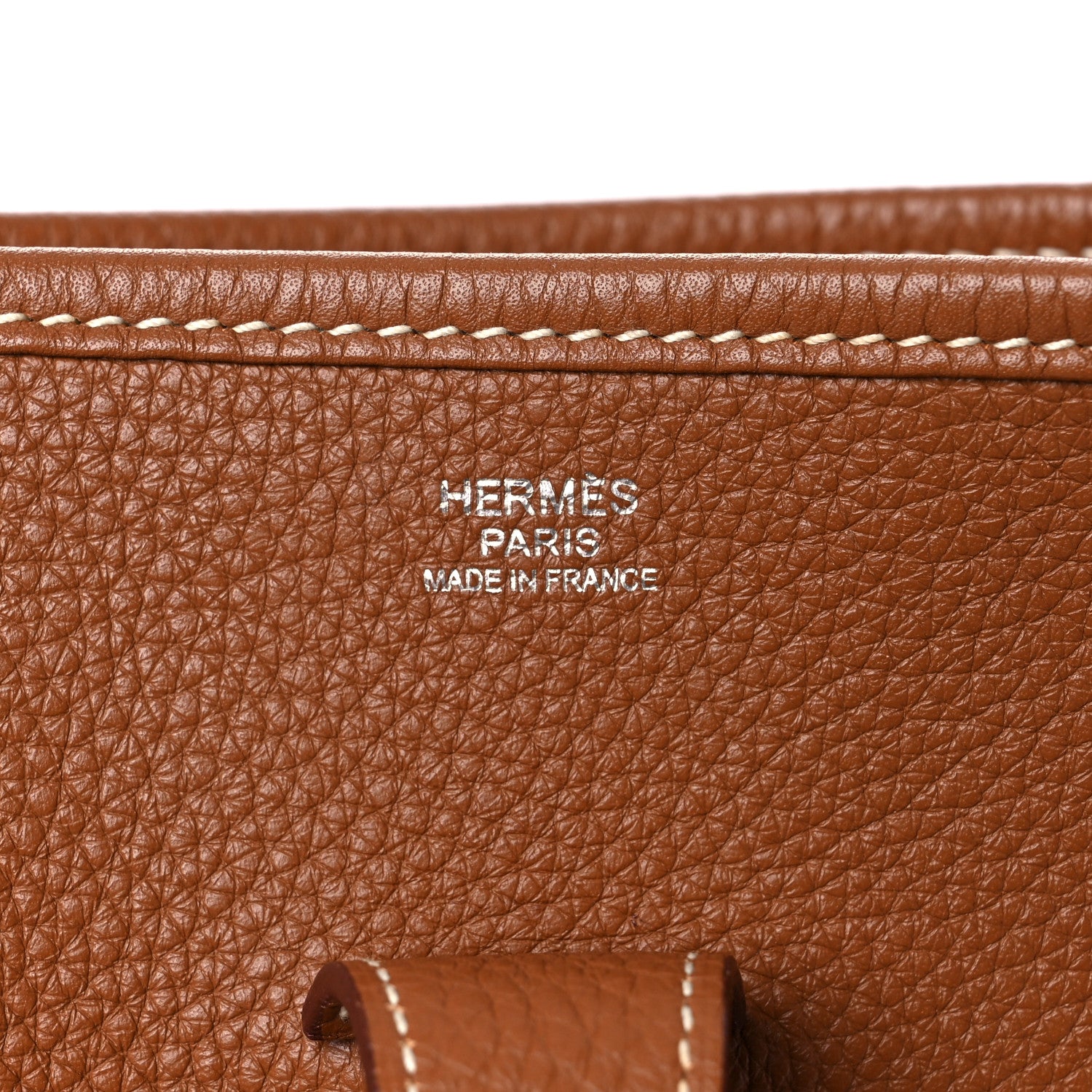 Hermes Taurillon Clemence Evelyne III GM Gold 6 of 12