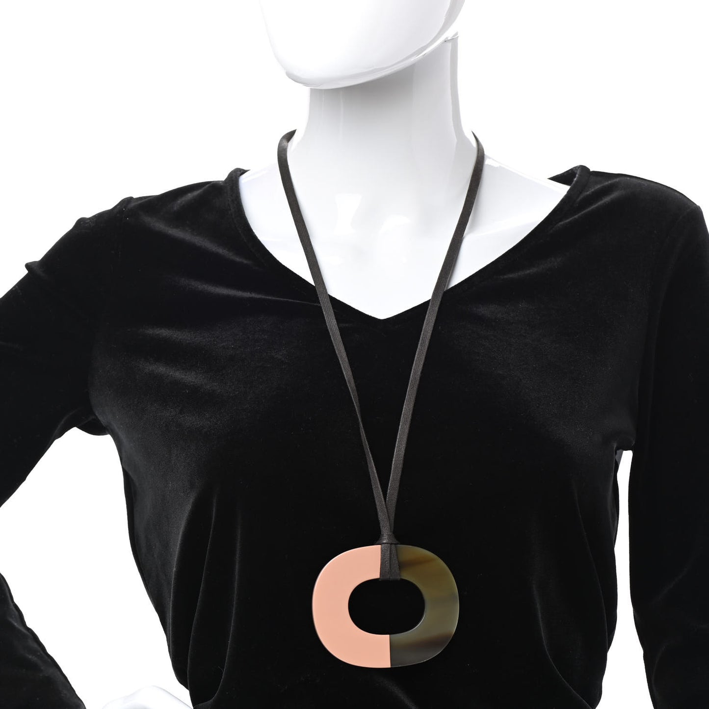 Buffalo Horn Isthme Pendant Necklace Rose Boudoir