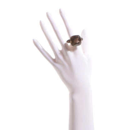 John Hardy Sterling Silver Kaya Smoky Quartz 22m Ring 7 2 of 5