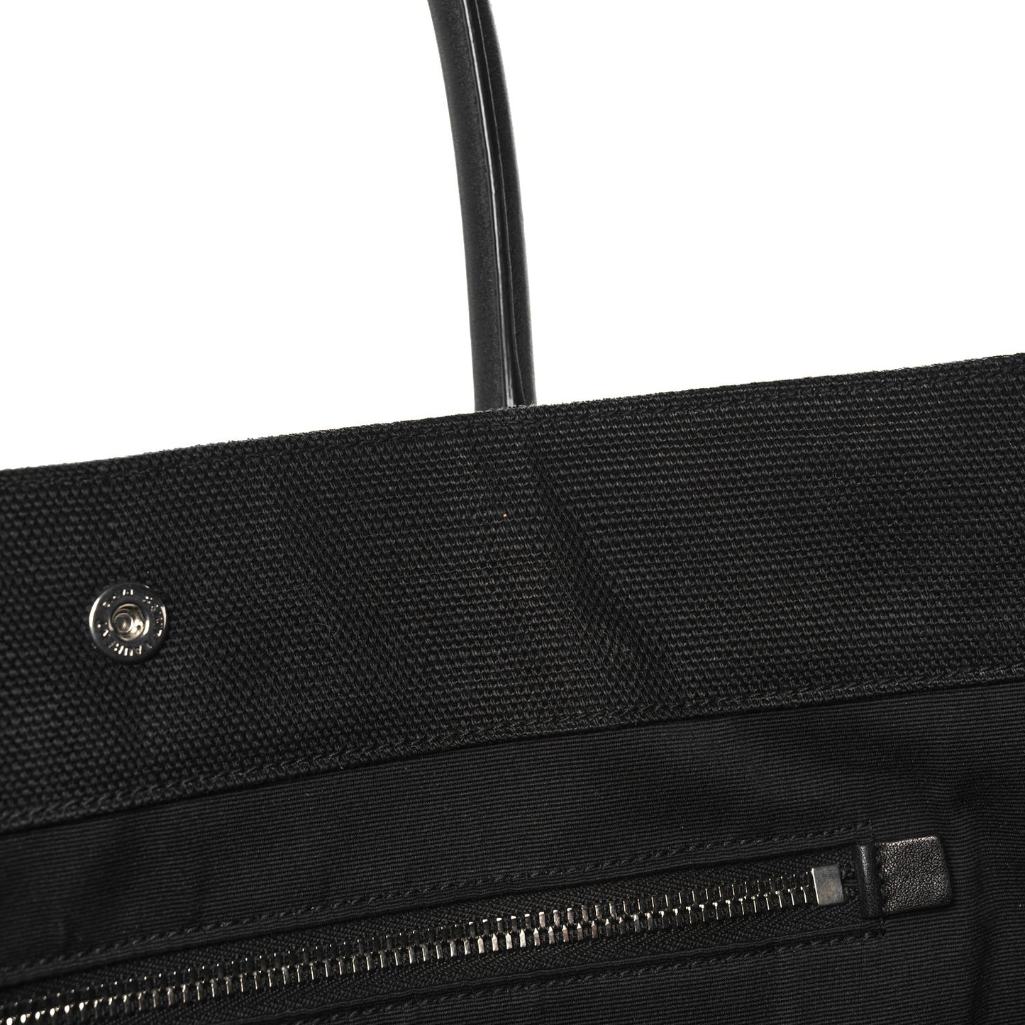 Raffia Linen Calfskin Rive Gauche Tote Black
