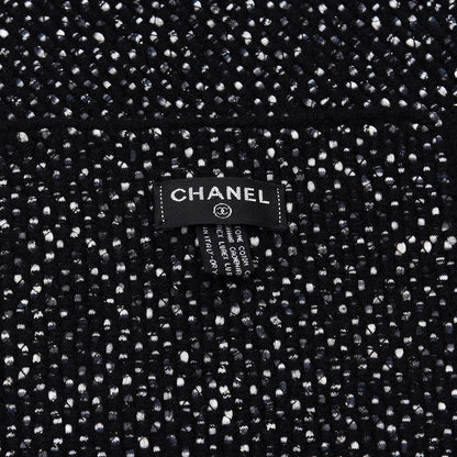 Chanel Cotton Cashmere CC Scarf Black 4 of 4