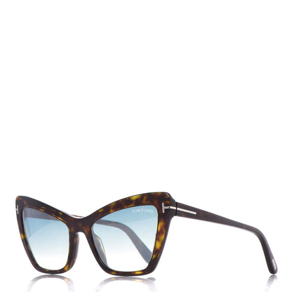 Tom Ford Valesca Cat Eye Sunglasses TF555 Tortoise 1 of 7