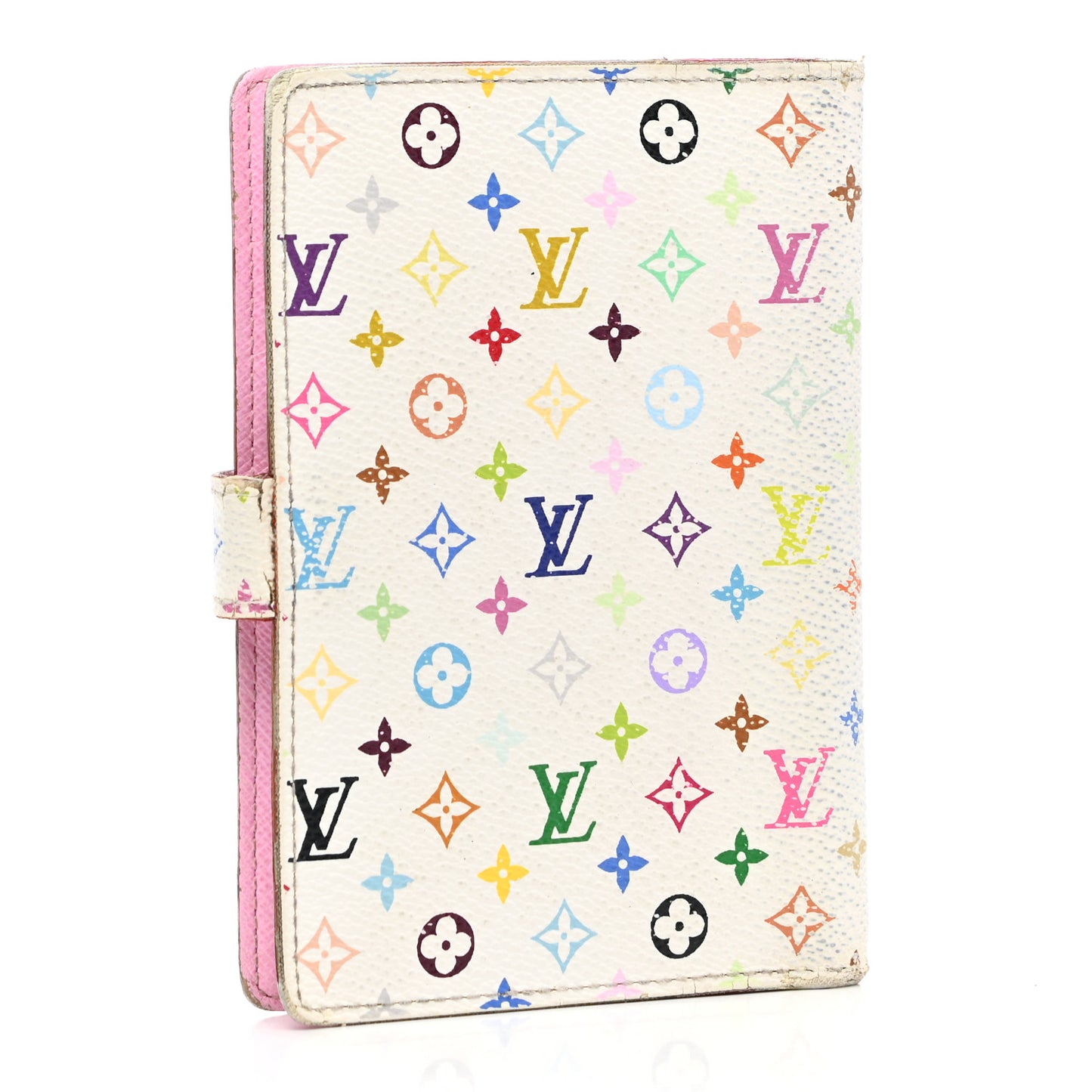 Monogram Multicolor Small Ring Agenda Cover White Litchi
