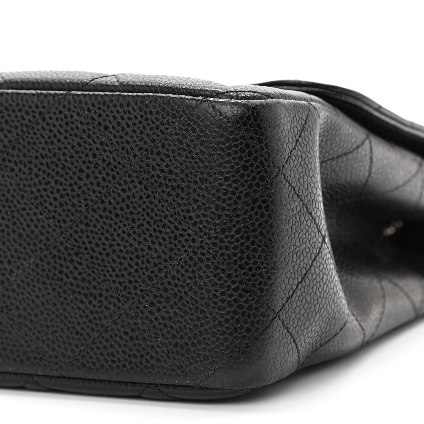 Caviar Quilted Jumbo Single Flap Black