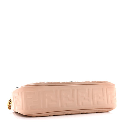 Fendi Nappa Small FF Embossed Midi Chain Baguette Light Rose 4 of 16