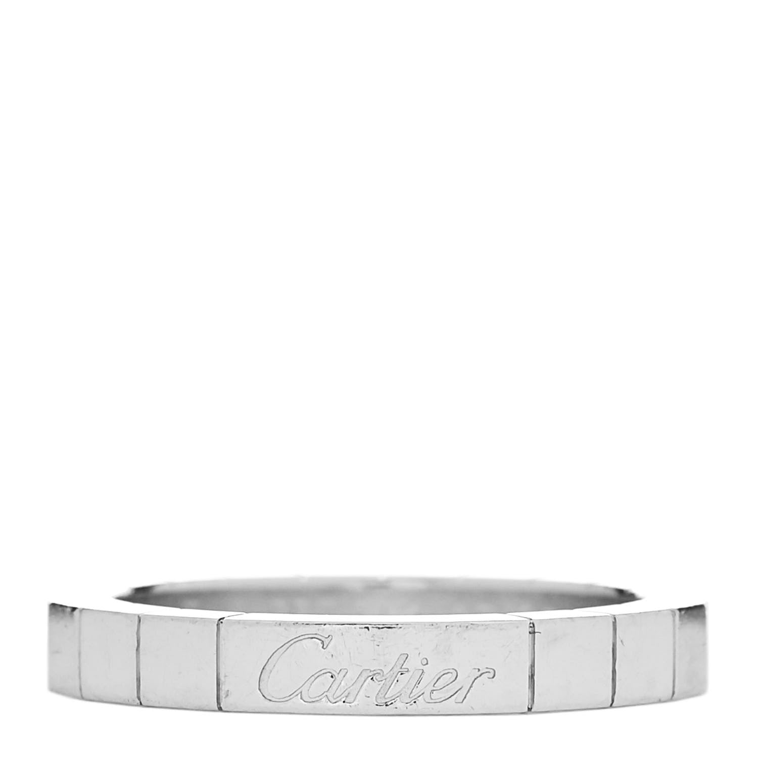 Cartier 18K White Gold Lanieres Ring 54 7 1 of 4
