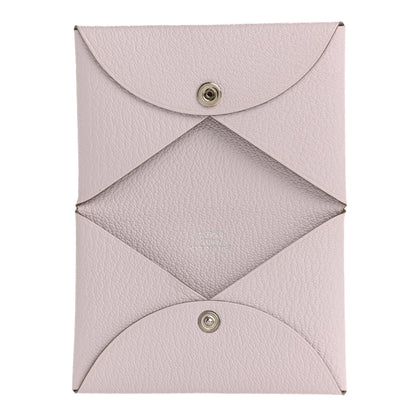 Hermes Chevre Mysore Calvi Card Case Mauve Pale 5 of 8