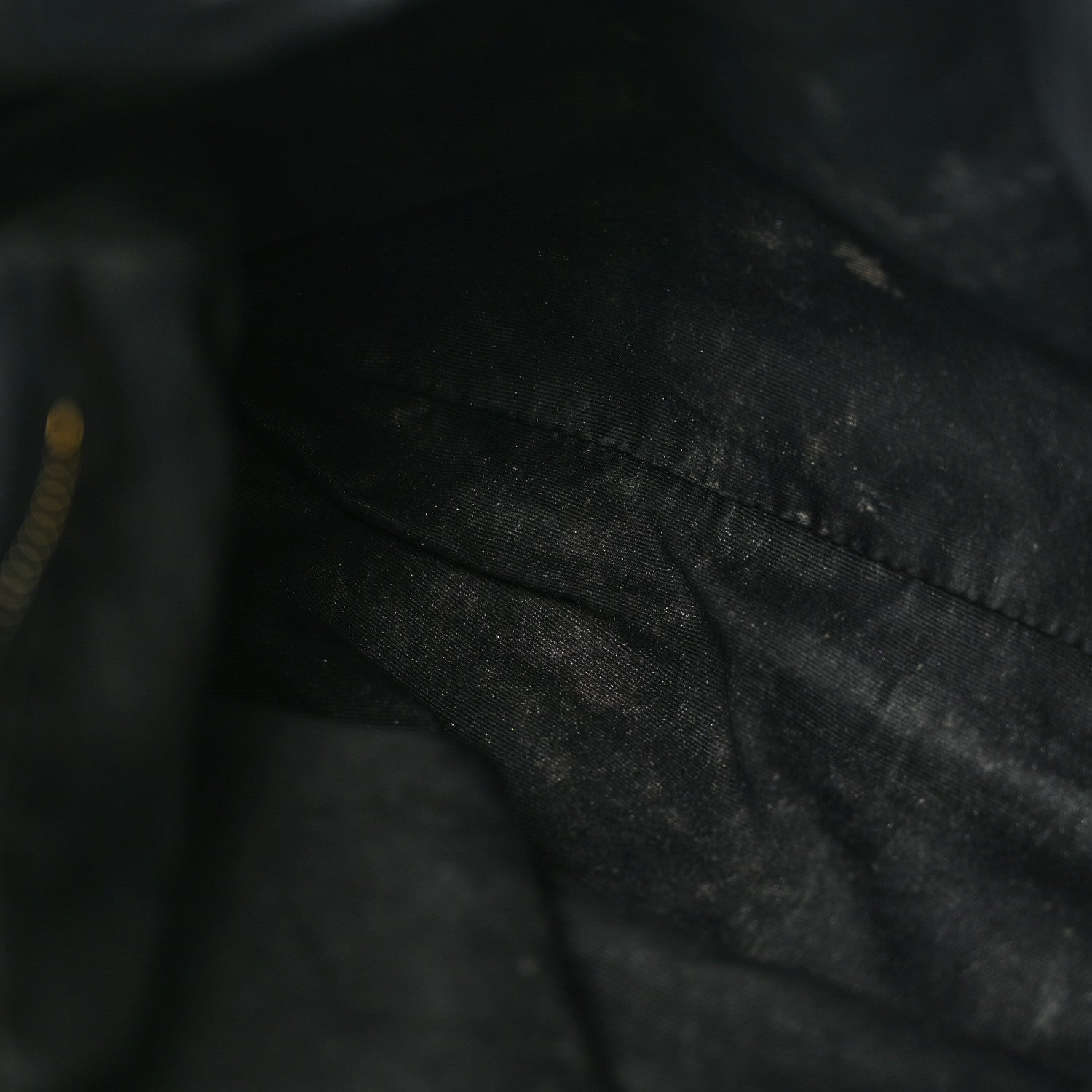 Saint Laurent Lambskin Quilted Medium Loulou Puffer Monogram Chain Satchel Black 11 of 15