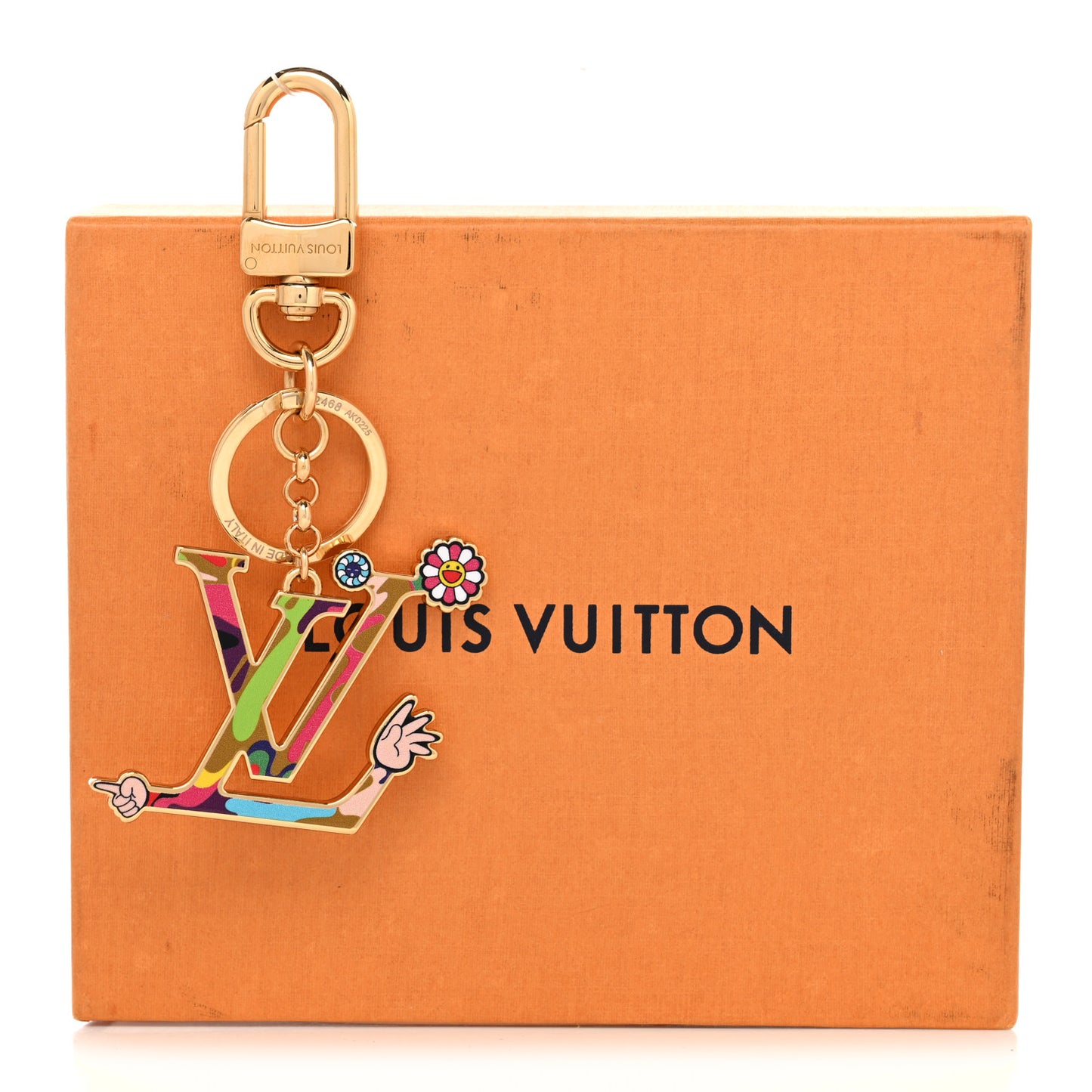 LV X TM Iconic Superflat Bag Charm Key Holder Multicolor