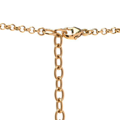 Louis Vuitton Locky Pendant Necklace Gold 7 of 7