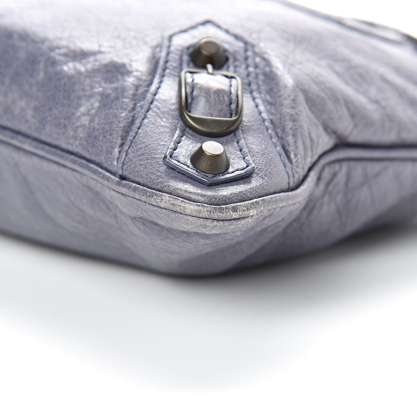 Agneau Classic Hardware Flat Handle Clutch Jacynthe