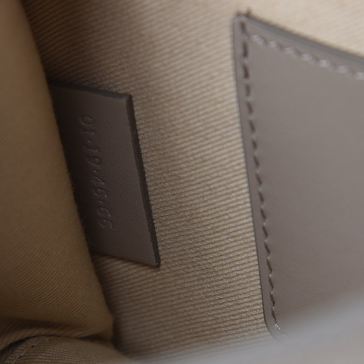 Calfskin Suede C Clutch With Chain Motty Grey