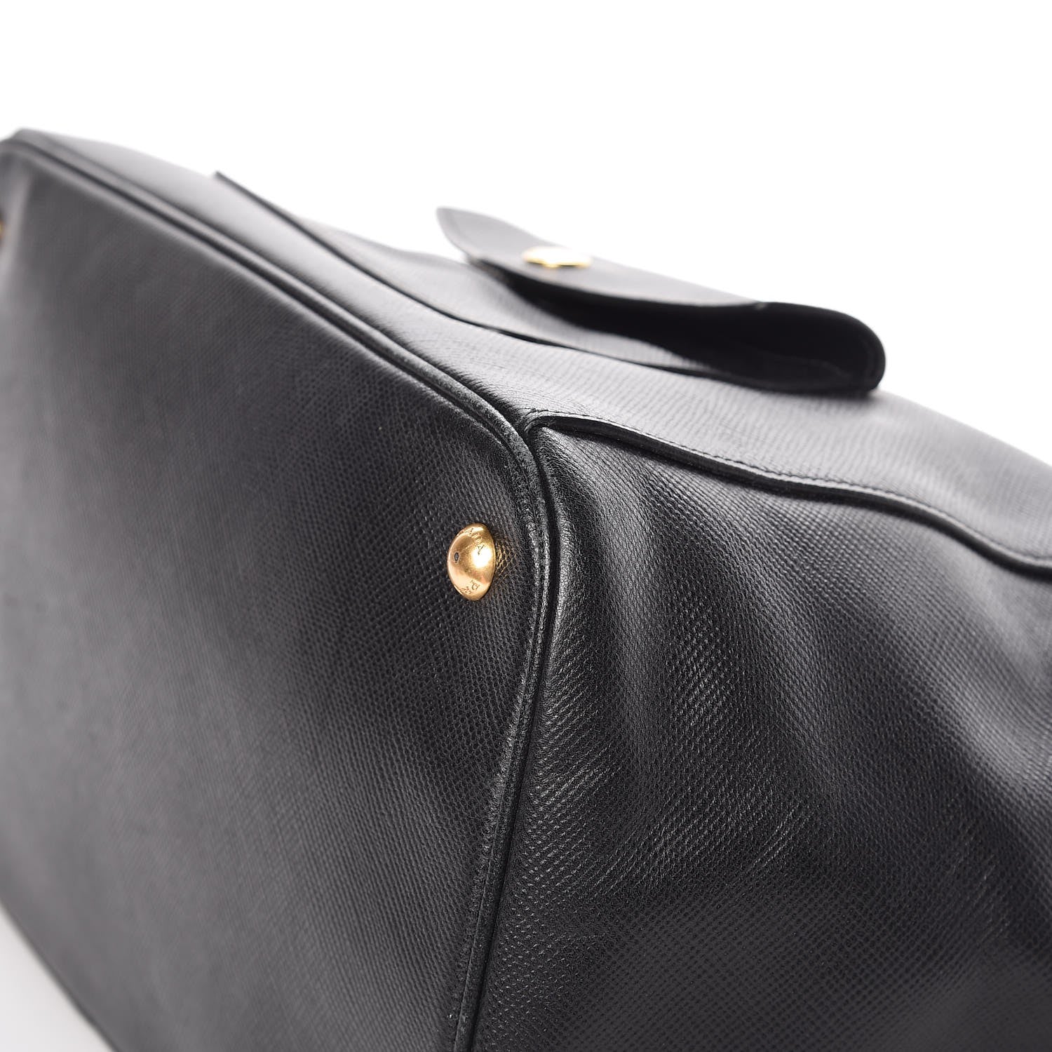 Prada Saffiano Cuir Front Pocket Tote Black 13 of 20