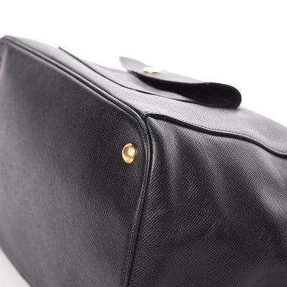 Prada Saffiano Cuir Front Pocket Tote Black 13 of 20