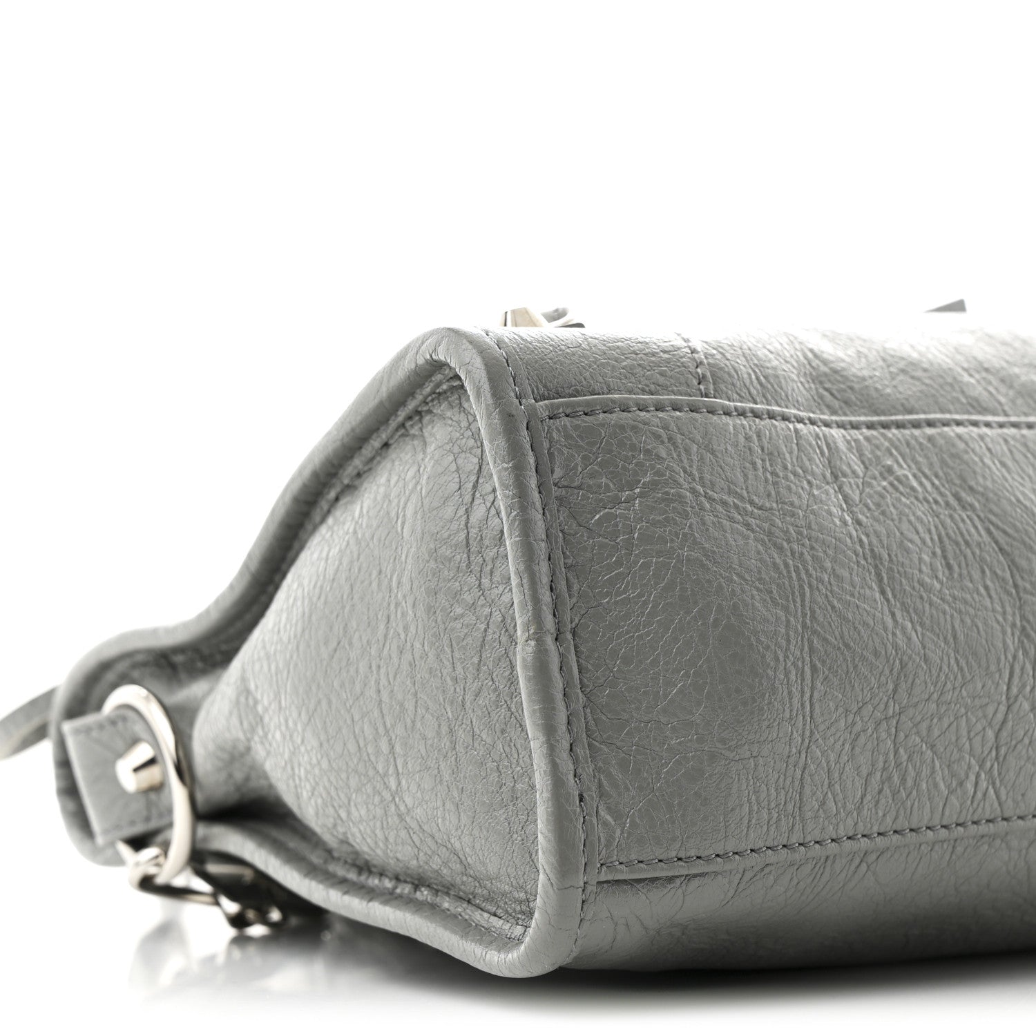 Balenciaga Agneau Classic Silver Hardware S City Gris Haussmannien 10 of 11