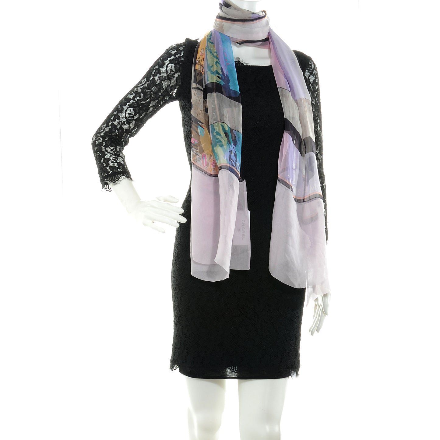 Silk Par Le Blue By The Blue Train Scarf Light Purple