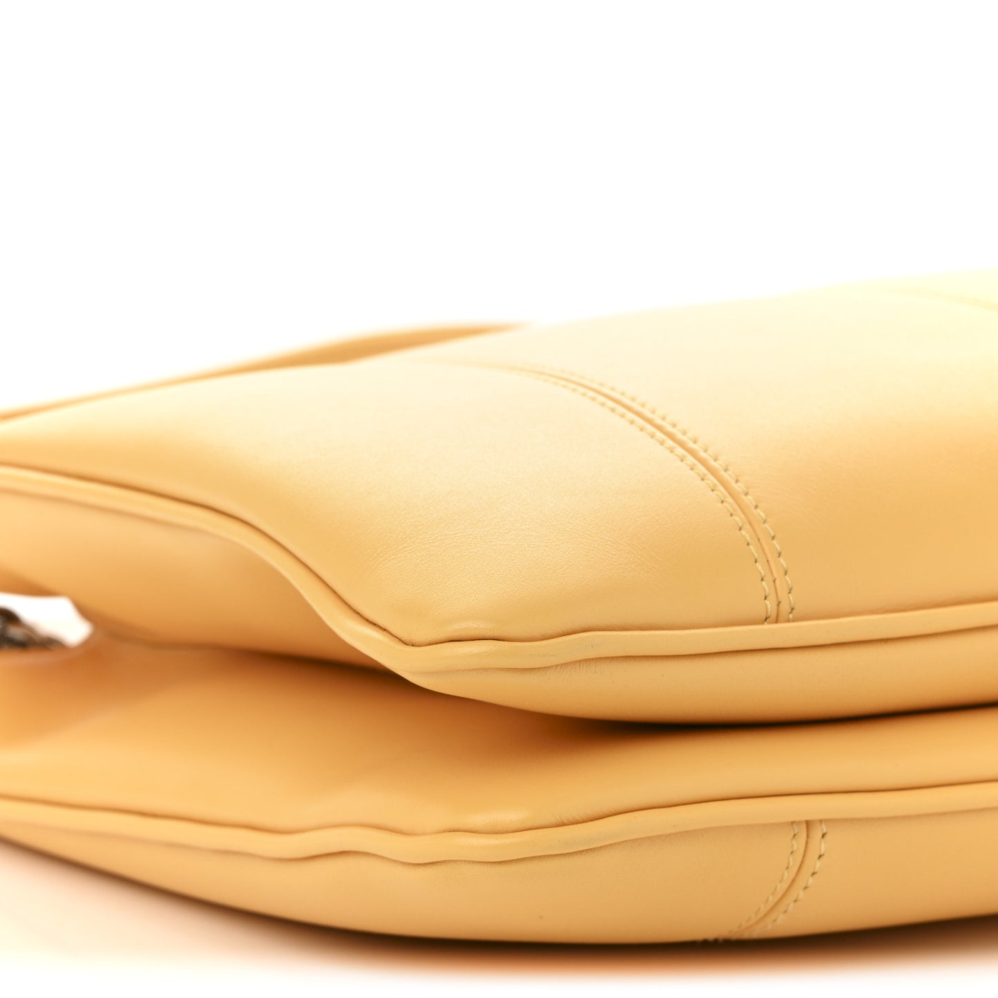 Senna Calfskin Petite GG Small Tote Bag Sunny Yellow