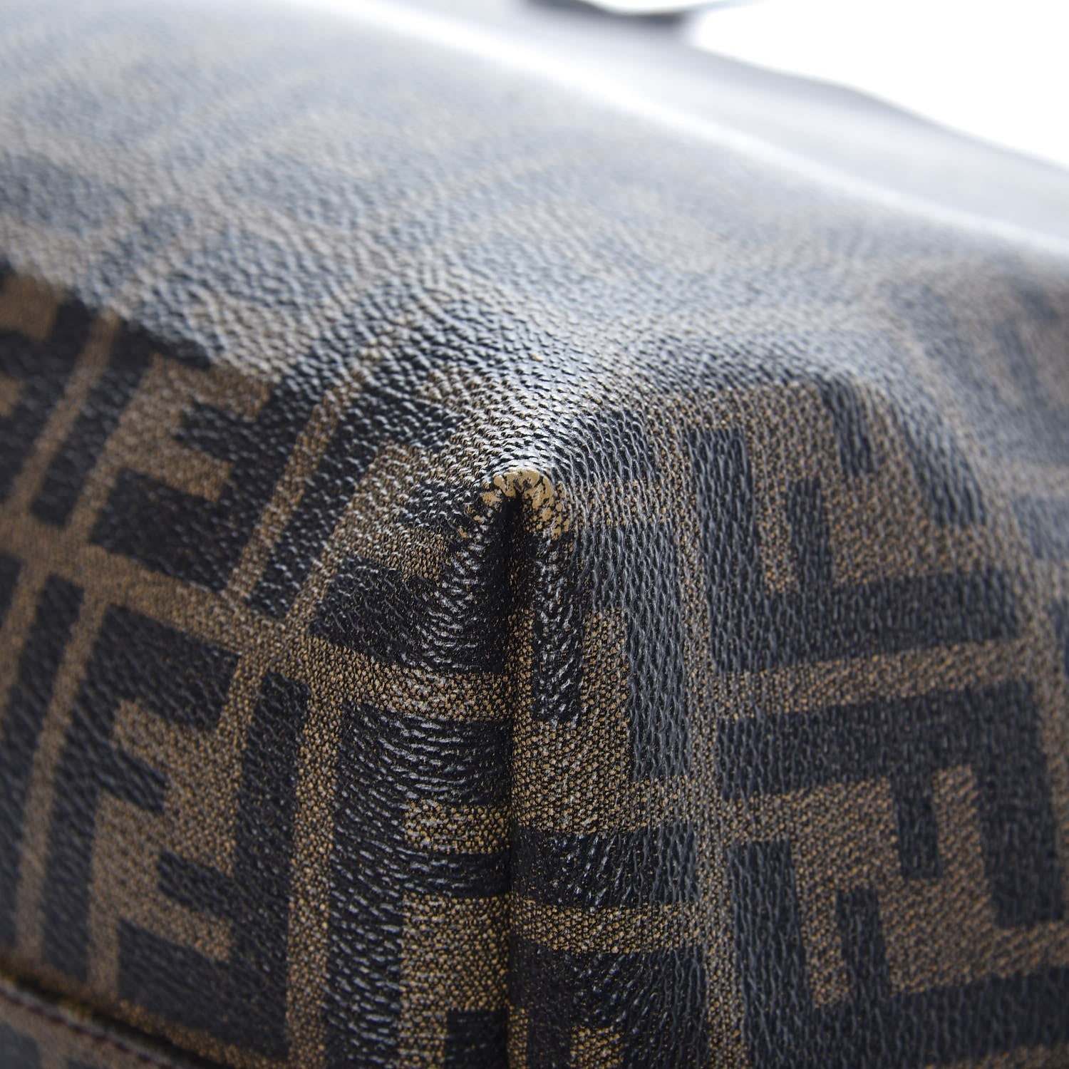 Fendi Zucca Spalmati Small Roll Tote Tobacco Moro 10 of 12