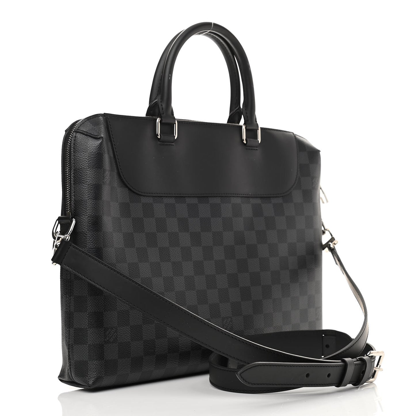 Damier Graphite Porte-Documents Jour