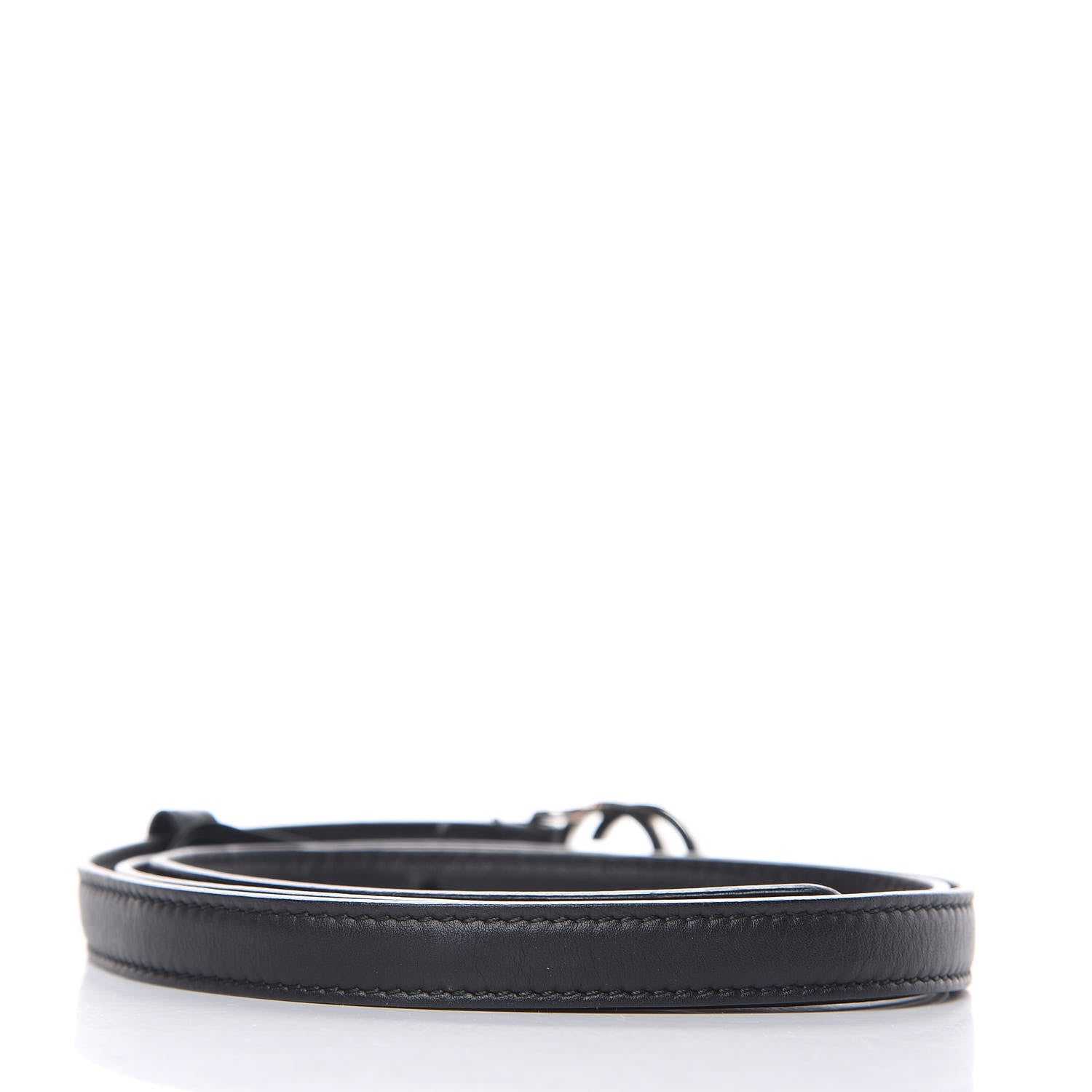 Gucci Moon Calfskin Nickel Interlocking G 20mm Belt 90 36 Black 3 of 7