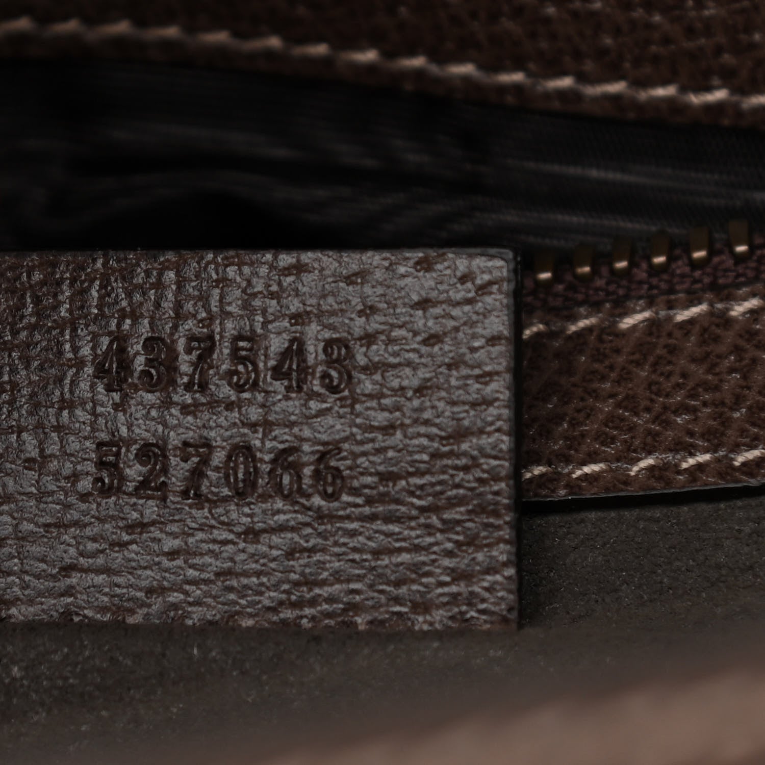 Gucci GG Supreme Monogram Web Messenger Bag Brown 7 of 8