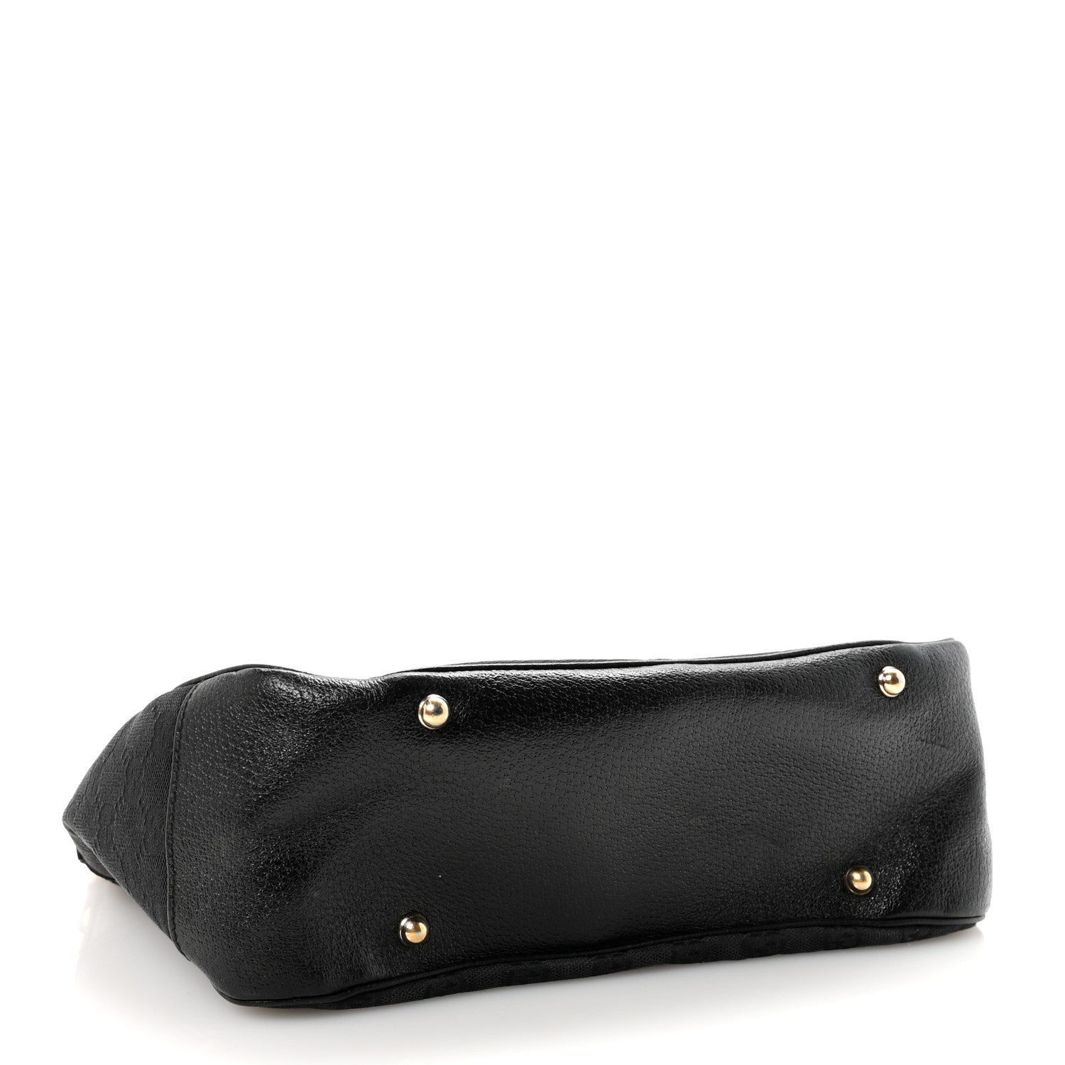 Gucci Monogram Bamboo Medium Top Handle Bag Black 4 of 10